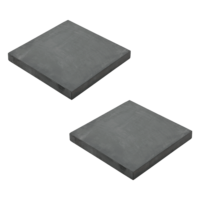 Conjunto Com 2 Lajotas Para Base De Ombrelone 42,5kg Ardósia