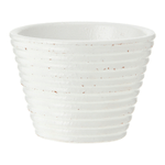 BRANCO/ PATINA PROVENÇAL - CACHEPÔ 10 CM ONDULLE