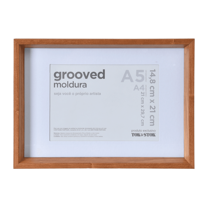 Moldura A5 14 Cm X 21 Cm Grooved