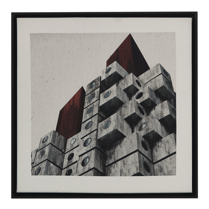Quadro 40 Cm X 40 Cm Menos Parede Nakagin
