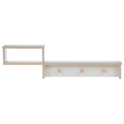 PRATELEIRA COM GANCHOS 28 CM X 1 M X 12 CM TUDOJUNTO