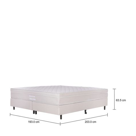 Imagem com medidas do produto MIDDLE CAMA BOX KING 193