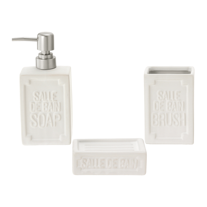 Kit Para Bancada 3 Peças Salle De Bain
