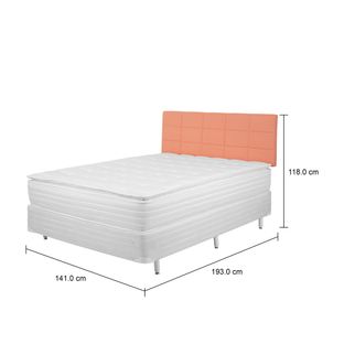 Imagem com medidas do produto RESTING CAMA CASAL MID POCKET