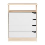 Branco - CÔMODA 4 GAVETAS 65 CM X 39 CM WINK