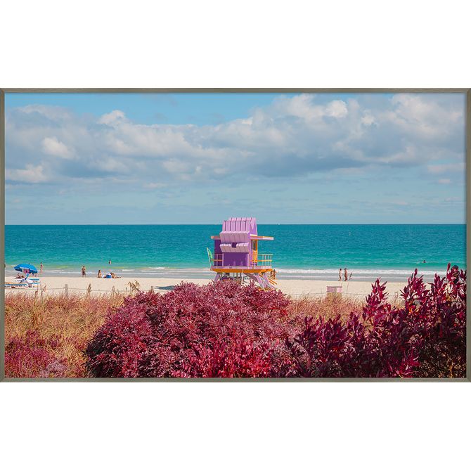 Quadro Miami Beach Ii 80 Cm X 50 Cm