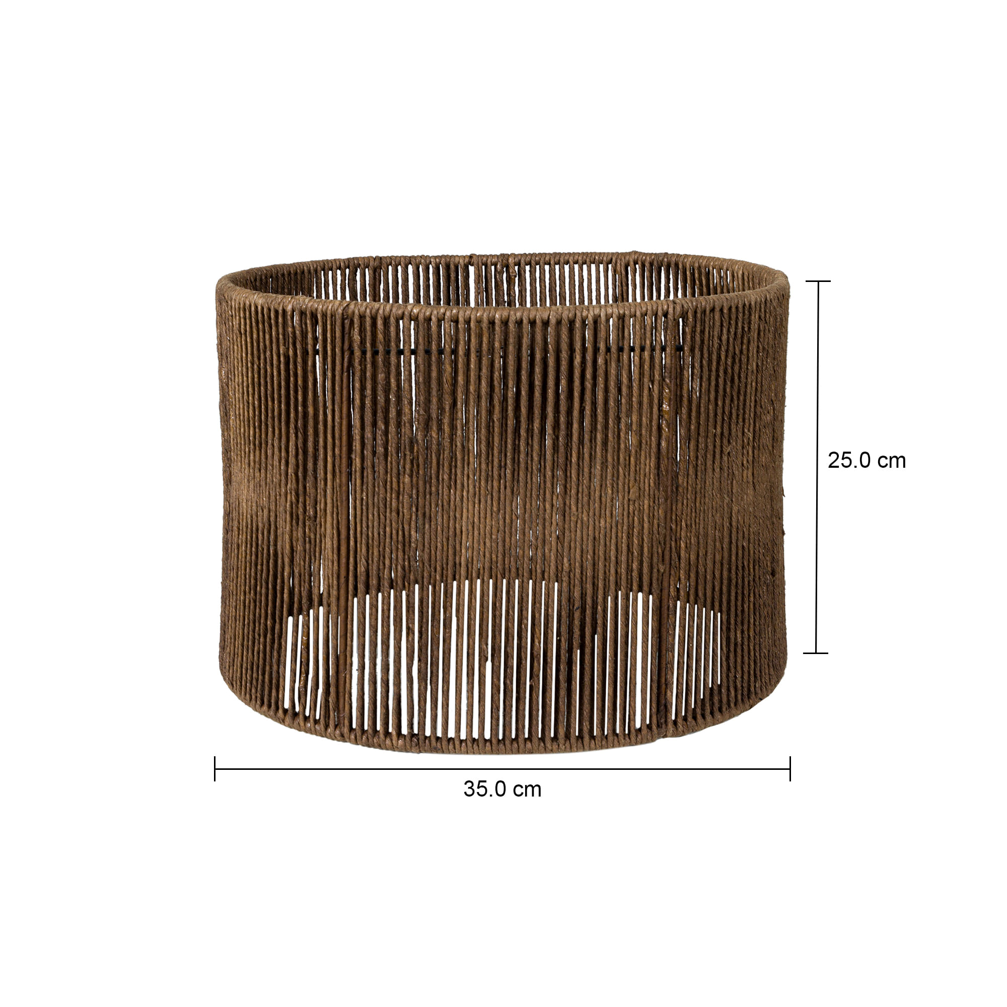 CÚPULA H JACUMÃ 25 CM X 35 CM MANJERICÃO/MARROM | Tok&Stok