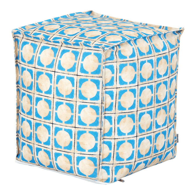 Puff 45 Cm X 45 Cm Saudade Tropical Azulejos