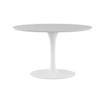 Branco brilhante - BASE DE MESA CENTRAL OVAL FV 1,98 M TULIPE