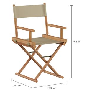 Imagem com medidas do produto DIRETOR MOVIE CADEIRA C/ BRAÇOS