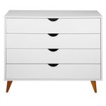 CÔMODA 4 GAVETAS 90 CM X 40 CM LIN
