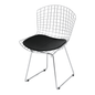 Preto - CADEIRA COM ALMOFADA BERTOIA