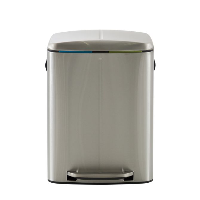 Lixeira Dupla Com Pedal 40 L Borás
