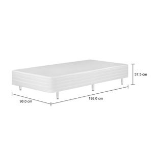 Imagem com medidas do produto BASE PARA CAMA BOX SOLTEIRO 98 CM MAX