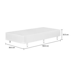 Imagem com medidas do produto BASE PARA CAMA BOX SOLTEIRO 88 CM MAX