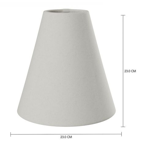 Imagem com medidas do produto CÚPULA F LUZ 23 CM X11 CM 23 CM