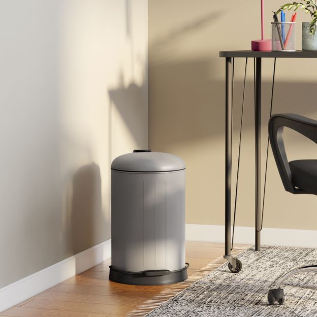 LIXEIRA COM PEDAL 12 L BRONX GRAFITE | Tok&Stok