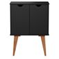 Preto - BUFFET 2 PORTAS 60 CM X 35 CM LIN