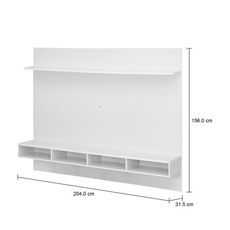 Imagem com medidas do produto PAINEL PARA TV DE ATÉ 50 POLEGADAS 2,04 M CELL