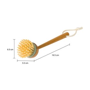 Imagem com medidas do produto ESCOVA PARA LIMPEZA 19 CM BAMBUMIX