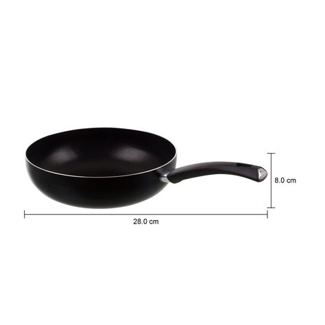 Imagem com medidas do produto PANELA WOK 28 CM MASALA
