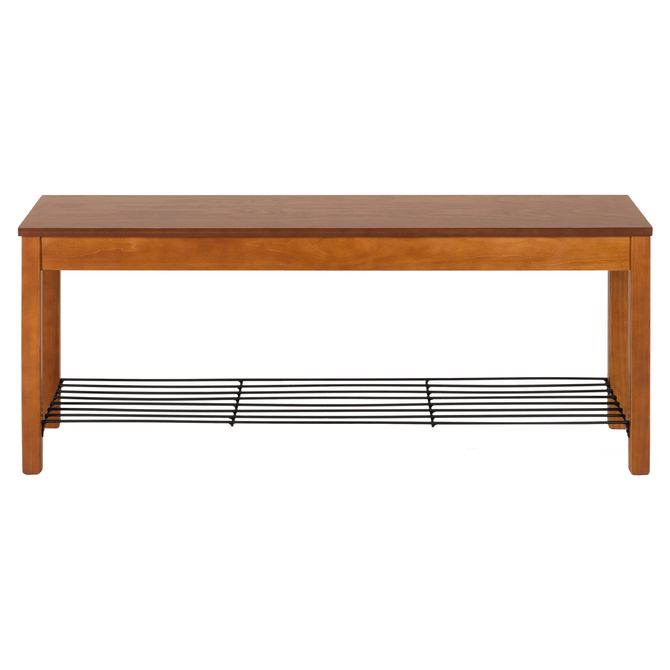 Banco 2 Lugares Com Prateleira Grille