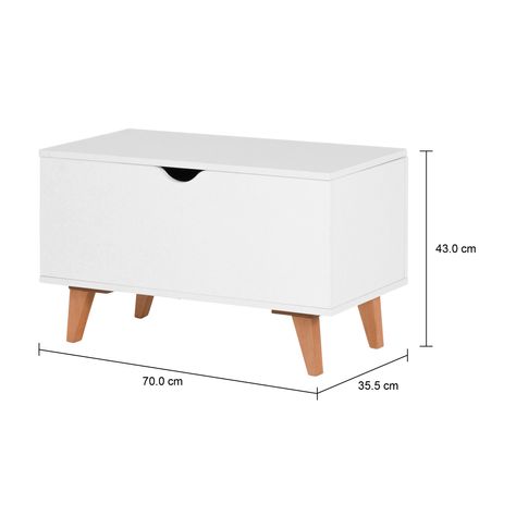 Imagem com medidas do produto BAÚ 70 CM X 35 CM LIN