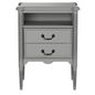 Cinza provence - MESA DE CABECEIRA ALTA 2 GAVETAS REGENCE
