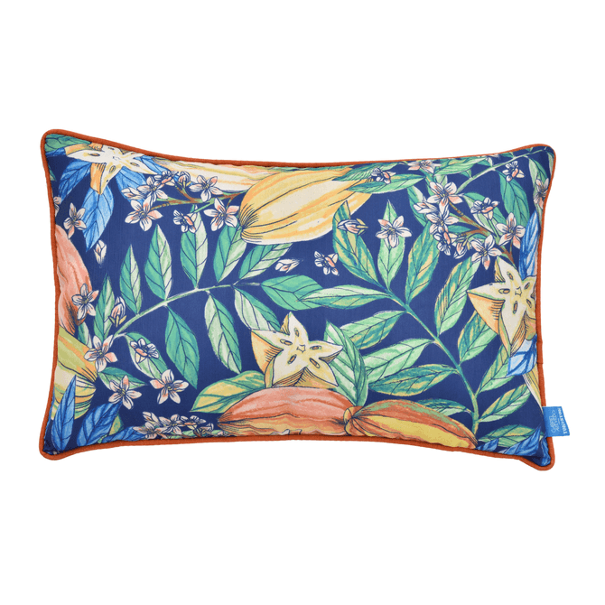 Almofada 32 Cm X 50 Cm Saudade Tropical Carambolas