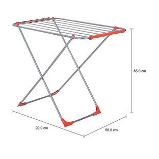 Imagem com medidas do produto VARAL DE CHÃO 90 CM X 85 CM ALU-DRY