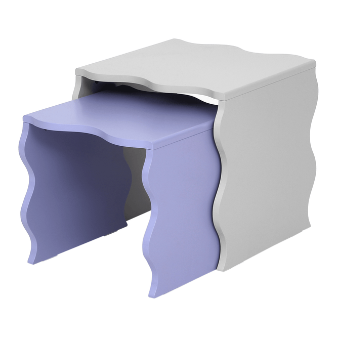 Mesa Lateral Conjunto Com 2 Peças Blobs