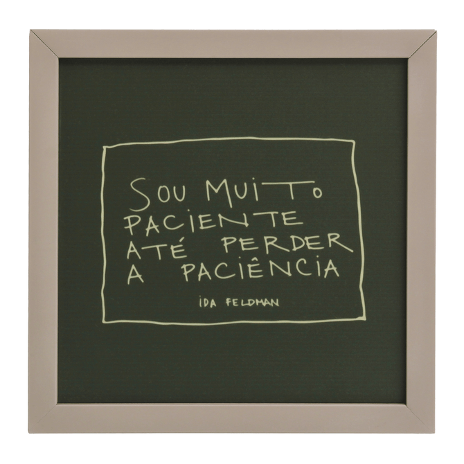 Quadro 22 Cm 22 Cm X 22 Cm Sou Muito Paciente