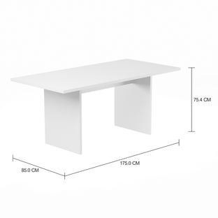 Imagem com medidas do produto RET MESA 1,75 M X 85 CM