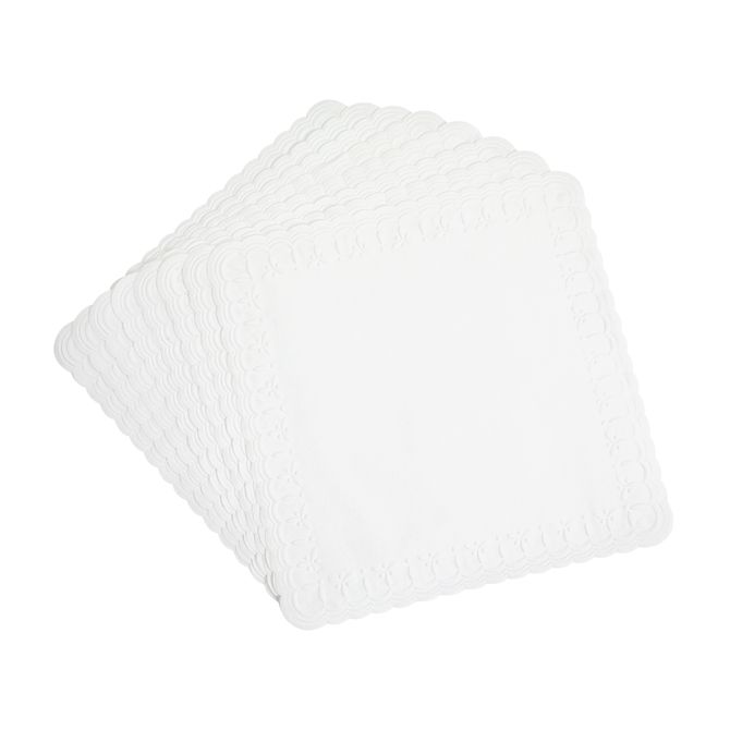 Guardanapo 24 Cm X 24 Cm Com 50 Rendado