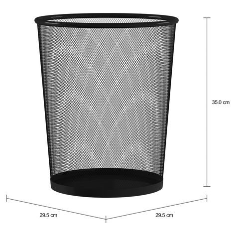 Imagem com medidas do produto LIXEIRA REDONDA 17 L SHOW