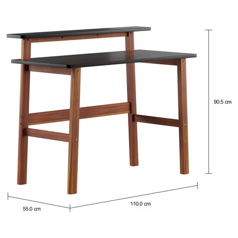 Imagem com medidas do produto ESCRIVANINHA 1,10 M X 55 CM WORKHOME