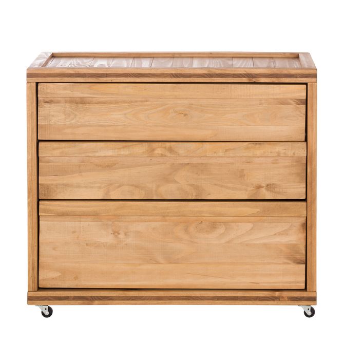 Cômoda 3 Gavetas 90 Cm X 45 Cm Crates