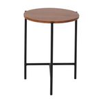 Preto - MESA LATERAL REDONDA 38 CM HONEY