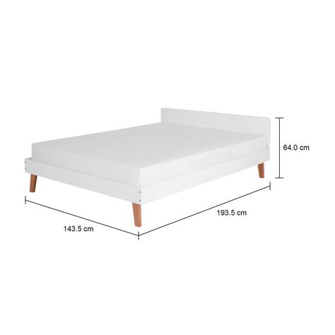Imagem com medidas do produto CAMA DE CASAL 1,38 M LIN