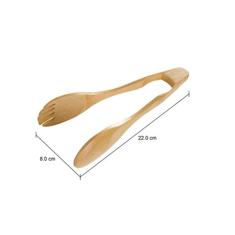 Imagem com medidas do produto PINÇA MULTIUSO 21 CM BAMBUS I