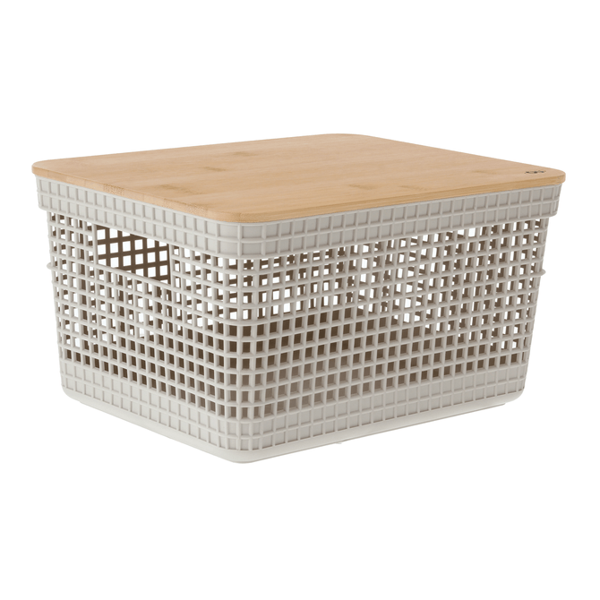 Caixa 15 Cm X 29 Cm X 23 Cm Grid Bambu