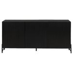 Preto - BUFFET 3 PORTAS 1,60 M X 42 CM LINHAS
