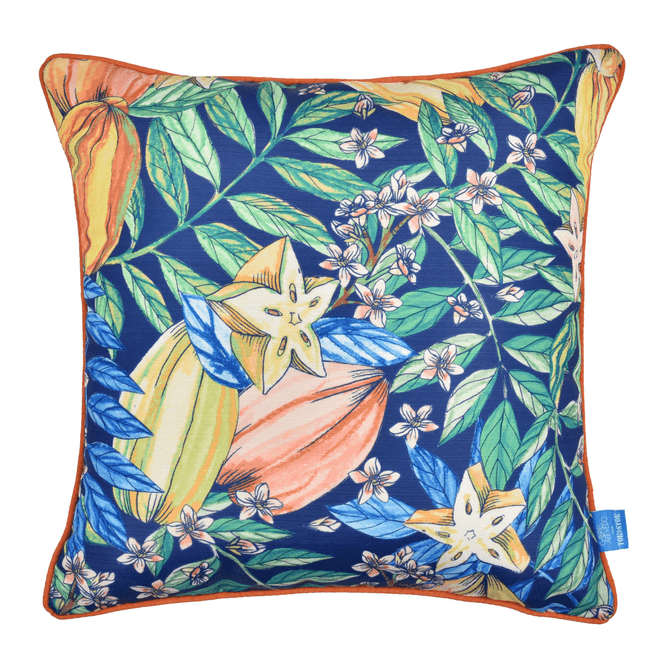 Almofada 43 Cm X 43 Cm Saudade Tropical Carambolas