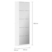 PISO-PAREDE-5-PORTAS-BASCULANTES-FAMILY-MIRROR-BRANCO-PRATA-FAMILY_MED0