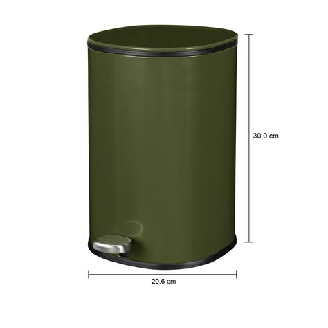 Imagem com medidas do produto LIXEIRA COM PEDAL 5 L BERRY