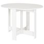 Branco lavado - MESA DOBRÁVEL OVAL 1 M X 80 CM TINA