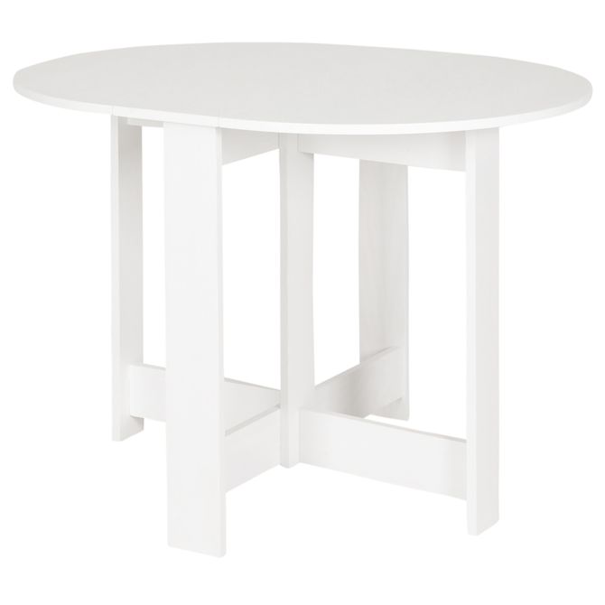 Mesa Dobrável Oval 1 M X 80 Cm Tina