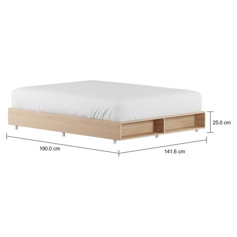 Imagem com medidas do produto CAMA DE CASAL 1,38 M GLIDE