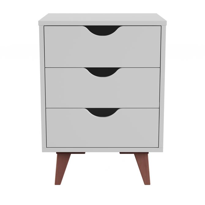 Mesa De Cabeceira 3 Gavetas Lin