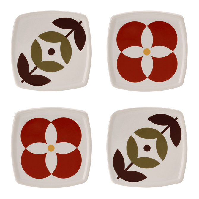 Porta-Copo Conjunto Com 4 Peças Bloombelot